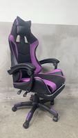 Fauteuil de gaming exécutif JOHOOFURNITURE en cuir avec oreilles de chat, repose-pieds en acier inoxydable, inclinable à 360 degrés et réglable en hauteur