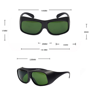 نظارات السلامة الصناعية 1064 نانومتر المضادة للليزر إطار نايلون مع ميزة مكافحة الضباب نظارات السلامة بالليزر لحماية العين - Product Image 2