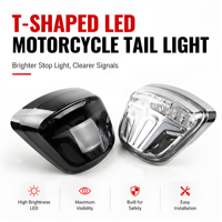 Feu arrière LED pour moto, feu arrière en forme de T, feu stop, clignotant pour Vespa Sprint 50 150 Primavera 150