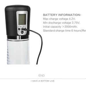 Automatische <span class=keywords><strong>Penis</strong></span>-Vakuumpumpe mit LCD-Digitalanzeige Elektrische Penispumpe Penisvergrößerer Männlicher Masturbator Sexspielzeug für Männer - Product Image 4