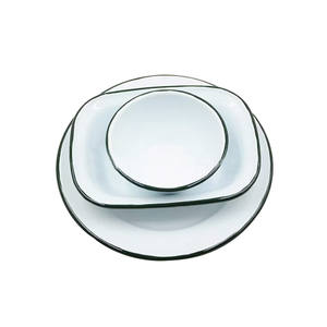 Logotipo personalizado de vários tamanhos, 18cm, 20cm, fácil de limpar, luz e esmalte, tigela de esmalte para uso doméstico - Product Image 3