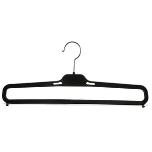 Vielseitige schwarze Kunststoff-Kleiderbügel für Schals und Handtücher – Organizer für Kleidung, Garderobe, Badezimmer, Tischdecken und Krawatten - Product Image 1