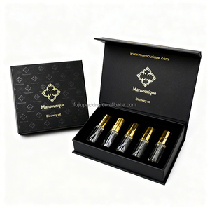 Flacons de parfum miniatures de luxe 3ml 5ml 10ml rechargeables, transparents, vides, en verre, avec boîte en papier - Product Image 3