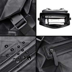 Nuovo Zaino da Uomo alla Moda con Design a Rombi, Grande Capacità, Retrò, per Viaggi, Lavoro e Tempo Libero, Porta Computer - Product Image 2