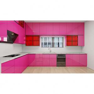 Mueble de Cocina Modular de Diseño Moderno con Acabado Laca de Alto Brillo, Alacena de Almacenamiento, Nuevo de Fábrica - Product Image 6