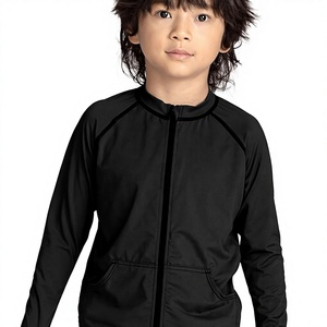 BJJ MMA Rashguard Unisex Children's Long Sleeve Compression UPF50 Quick-Dry Waterproof Spandex Anti-Rip for No-Gi <b>Grappling</b> - Product Image 1