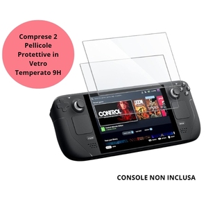 Étui compatible SC ECOMMERCE pour Steam Deck, en silicone TPU rose, fin, antidérapant, antichoc, avec 2 protections en verre trempé 9H, Italie - Product Image 3