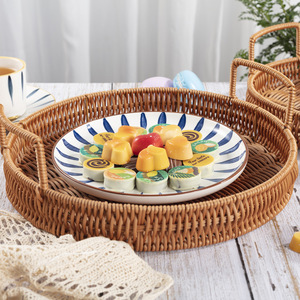 Cesto in <span class=keywords><strong>legno</strong></span> per le vacanze in <span class=keywords><strong>legno</strong></span> e Rattan cesto per la casa cucina di frutta e verdura cestino per il pane con manico - Product Image 6