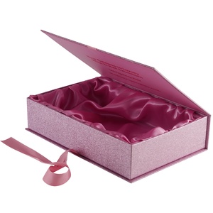 Wholesale Luxury Bespoke Custom Logo Rigid Cardboard Magnetic Paper Gift Folding <b>Boxes</b> With Ribbon - Product Image 3