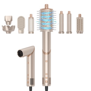 8 em 1 Dobrável Pente de Ar Quente Styler Escova Secador de Cabelo Multi-função Com Auto-Wrap Curler Secagem Rápida Styling Volumizing - Product Image 5