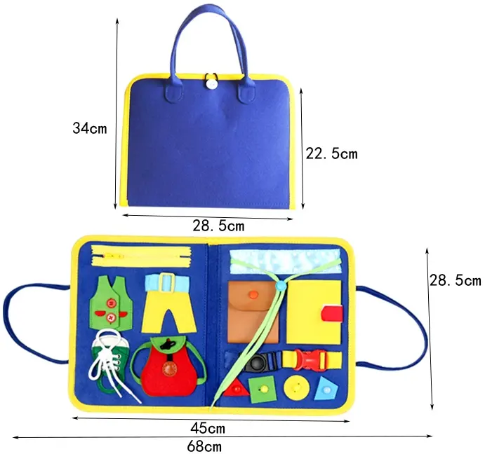 Montessori Sensory Busy Board Spielzeug Pädagogisches Reises pielzeug