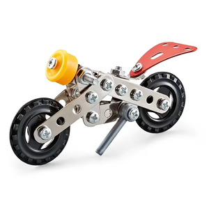 어린이 교육용 DIY 자동차 장난감 조립 3D 합금 금속 퍼즐 블록 레이싱카 모델 건설 STEM 장난감 - Product Image 2