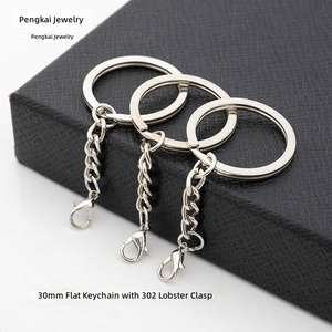 Accessoires de bijouterie DIY en métal, porte-clés sans nickel, respectueux de l'environnement, chaîne de suspension, cordon de porte-clés, pendentif de poupée - Product Image 6
