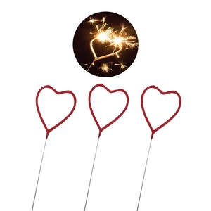 Heart-Shaped Handheld Sparklers Wedding Party Birthday Fireworks & Firecrackers