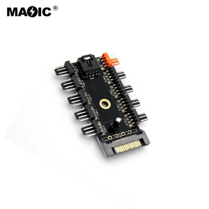 Magelei <strong>Computer</strong> 10 Road Chassis Fan Hub 4pin/SATA Fan Extension 1 to 10Road SATA Fan Controller 4pin Other <strong>Computer</strong> <strong>Accessories</strong> - Product Image 6