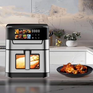 مقالي هوائية رقمية متعددة الوظائف بسعة 8 لتر بسعر منخفض للبيع بالجملة مقالي هوائية كهربائية مرئية بشاشة تعمل باللمس - Product Image 3