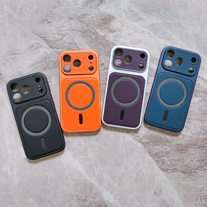 เคสสำหรับ iPhone 17 Pro Max แบบสองในหนึ่ง  หนังแท้  ลายพ่นสี  แม่เหล็ก  สำหรับโทรศัพท์มือถือ - Product Image 5