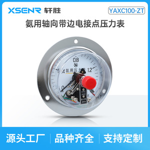 Yaxc 100Zt Axial Ammonia Electric Contact Pressure <b>Gauge</b> Analog Panel Type 100mm 1.6 Accuracy <b>Thread</b> Connection - Product Image 4