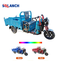 Tricycle électrique pratique Offre Spéciale de cargaison avec réservoir d'eau nouveau 60V Tuk Tuk moto à trois roues Type de corps ouvert