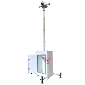 Tùy chỉnh di động tháp CCTV Camera Cube tháp giám sát tháp ánh sáng với PTZ dome máy ảnh cho xây dựng trang web - Product Image 2