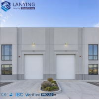 Nave Industrial Prefabricada de Acero con Gran Espacio Libre, Estructura Metálica Resistente para Almacenamiento, Taller o Fábrica