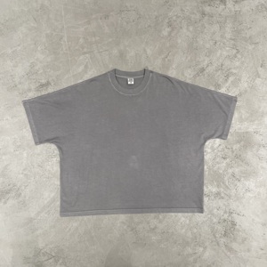 T-shirt basique à manches courtes pour homme, couleur unie, avec logo personnalisé, 100% coton, doux, respirant, coupe classique, décontracté pour l'été - Product Image 2