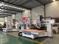 Centro de Mecanizado CNC de Doble Husillo y 4 Ejes, Router CNC de Doble Husillo para Madera, Equipo de Tallado y Corte de Superficies Curvas 3D para Muebles Personalizados