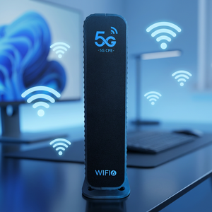 โมเด็ม<span class=keywords><strong>5g</strong></span> พร้อมช่องใส่ซิม RJ11 VoIP CPE เราเตอร์ WiFi6สัญญาณสองย่านความถี่ VPN <span class=keywords><strong>GSM</strong></span> 4G LTE openwret <span class=keywords><strong>5g</strong></span> - Product Image 1