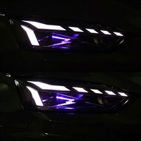Nouveau phare LED laser noir à matrice sonar D2H 12V 6000K, lampe de direction dynamique pour Audi A5 RS5 2021-2024 avec garantie d'un an