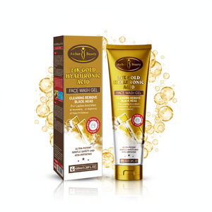 Gel Limpiador Facial Profundo del Fabricante, Iluminador e Hidratante con Oro, Ácido Hialurónico y Colágeno para Adultos, 100 ml - Product Image 1