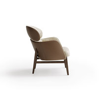 Fauteuil d'appoint de luxe moderne nordique italien de haute qualité, ensemble de 2 avec ottoman