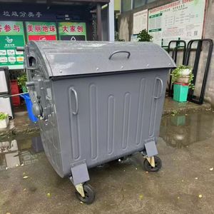 <b>Large</b> Capacity Outdoor Waste <b>Bin</b> for Recycling Environmental Protection Street Residential Community Metal <b>Bins</b> Garbage Can - Product Image 3