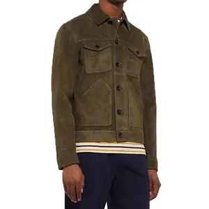 Autumn Suede <strong>Jackets</strong> for <strong>Men</strong> 2023 Outdoor Fleece Button Work <strong>Jacket</strong> Woolen Chore <strong>Trucker</strong> <strong>Mens</strong> <strong>Jackets</strong> - Product Image 1