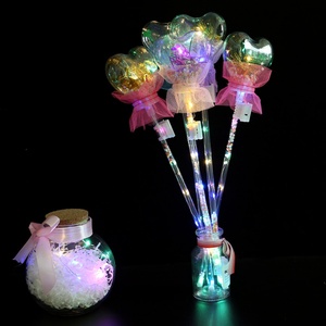 Hot Selling <b>LED</b> <b>Light</b> Stick Wand for Girls and Kids Princess Heart Snowflake Flashing <b>Star</b> Glowing Toy for Parties - Product Image 6