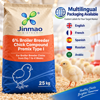 Aliment pour poussins reproducteurs Jinmao 6% : Poudre de minéraux et oligo-éléments avec enzymes pour favoriser la nutrition des poussins/poules – Additif