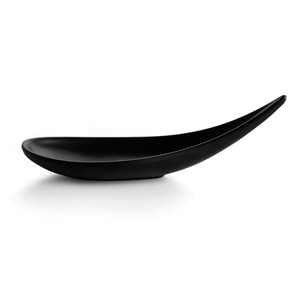 Vassoio per Snack Nero di Forma Ovale, Design Moderno - Product Image 1