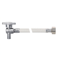 Raccord de robinet droit KLOE823H 1/2 FIP X1/2 PEX, tuyau flexible métallique tressé en acier inoxydable 304 avec certification CUPC NSF pour alimentation de robinet