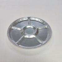 Plateaux de service jetables en aluminium durable de 12 pouces, 850 ml, avec couvercle en plastique, qualité alimentaire, recyclables