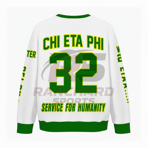 Suéter de la Hermandad CHI ETA PHI, Elegante y Cómodo, 100% Algodón, Duradero y Bordado Profesionalmente, Diseño Sólido - Product Image 1