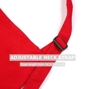 مريلة نسائية بدون أكمام بجيبين من البوليستر قابلة للغسل باللون الأسود للمطبخ والطهي والتنظيف والشواء مع إمكانية طباعة شعار مخصص من CTY Promos - Product Image 4