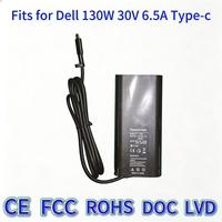 Adaptateur secteur AC DC de haute qualité pour DELL, cordon de chargeur 130W 20V 6.5A Type C, remplacement pour ordinateur portable, tablette, téléphone
