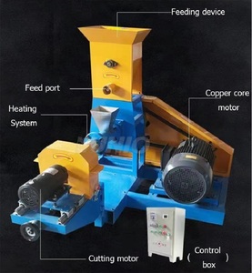 <strong>Chicken</strong> <strong>Feed</strong> Pellet Machine Complete Line 100kg/h Small Fish <strong>Feed</strong> Floating Pellet Extruder Farm Machine - Product Image 5
