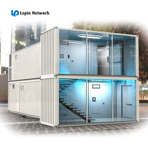 โรงงานจีน 42U ระบบป้องกันไฟไหม้แบบกำหนดเอง ระบบระบายความร้อนแบบ Cold Aisle Containment และตู้คอนเทนเนอร์ศูนย์ข้อมูล - Product Image 1