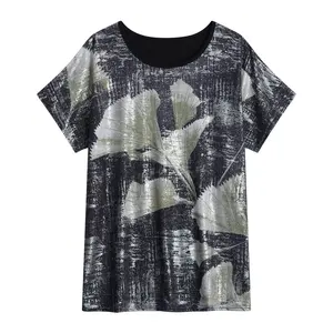 Women's Short-sleeved Pattern Printing Summer Wholesale High-end Customization High-quality New Sports