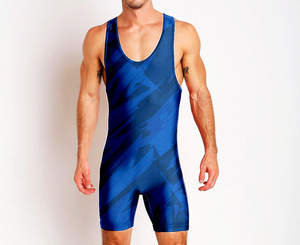 Combinaison de lutte personnalisée imprimée en polyester pour l'été, uniforme d'équipe par sublimation, respirante, anti-humidité, séchage rapide, antibactérienne - Product Image 6