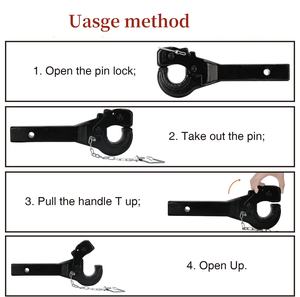 5T capacité pintle <span class=keywords><strong>crochet</strong></span> remorque noir crochets de remorquage voitures <span class=keywords><strong>crochet</strong></span> de remorquage remorque avec <span class=keywords><strong>prix</strong></span> d'usine - Product Image 4