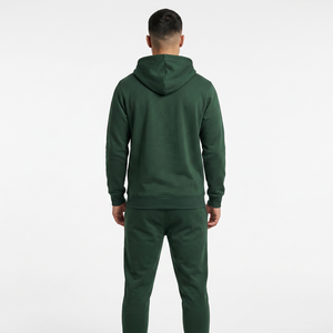 Survêtement unisexe 2 pièces en polaire respirant à capuche, taille élastique, manches longues, pour l'hiver, athlétique, jogging, décontracté, sport - Product Image 2