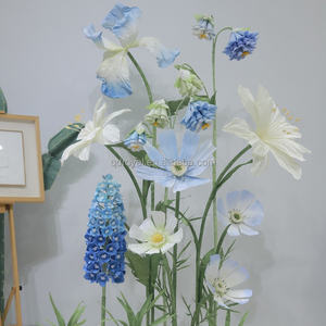 Hecho a mano gigante espuma artificial Margarita amapola <span class=keywords><strong>Iris</strong></span> <span class=keywords><strong>lirio</strong></span> Rosa peonía flores boda flor con soporte escaparate - Product Image 3