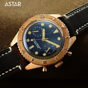 Orologio Automatico Meccanico Cronografo Subacqueo in Bronzo con Logo Personalizzato, Edizione Limitata di Lusso, 200m, ETA7753, per Uomo - Product Image 4