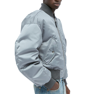 Giubbotto Bomber in Nylon XUCHANG con Logo Personalizzato, Ricamo OEM, Imbottitura Funzionale con Tasche Cargo, Maniche Lunghe - Product Image 2